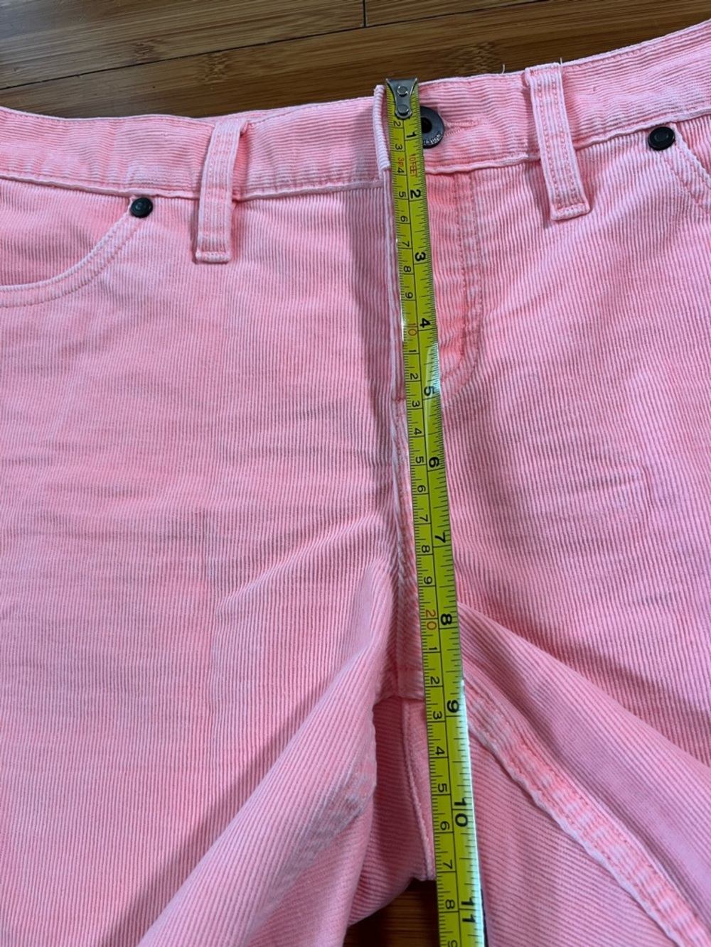 Carve Designs Oahu Corduroy Frayed Hem Shorts 6” Inseam in Dark Azeala - Picture 9 of 13